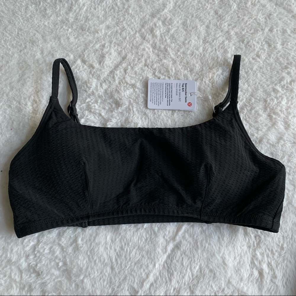 lululemon Seersucker Swim Top B/C black - Picture 1 of 8